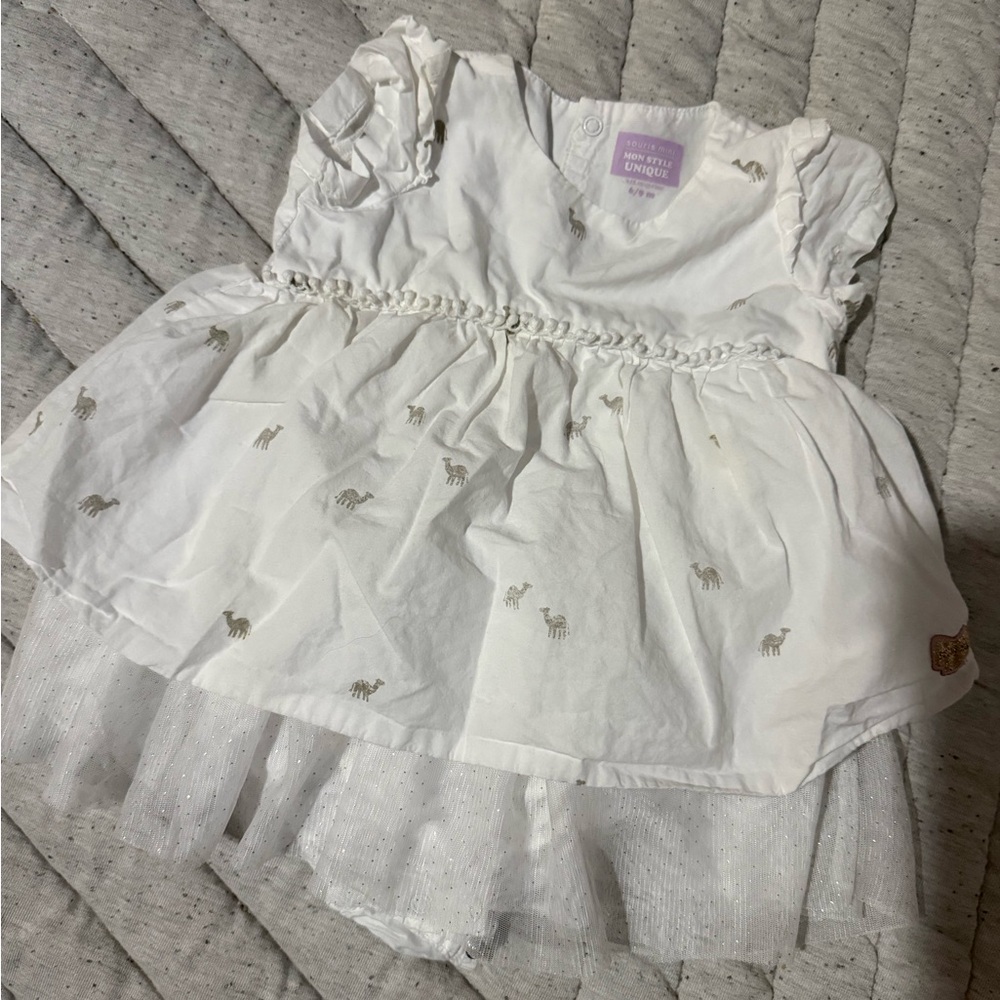 White Kids Casual Dress